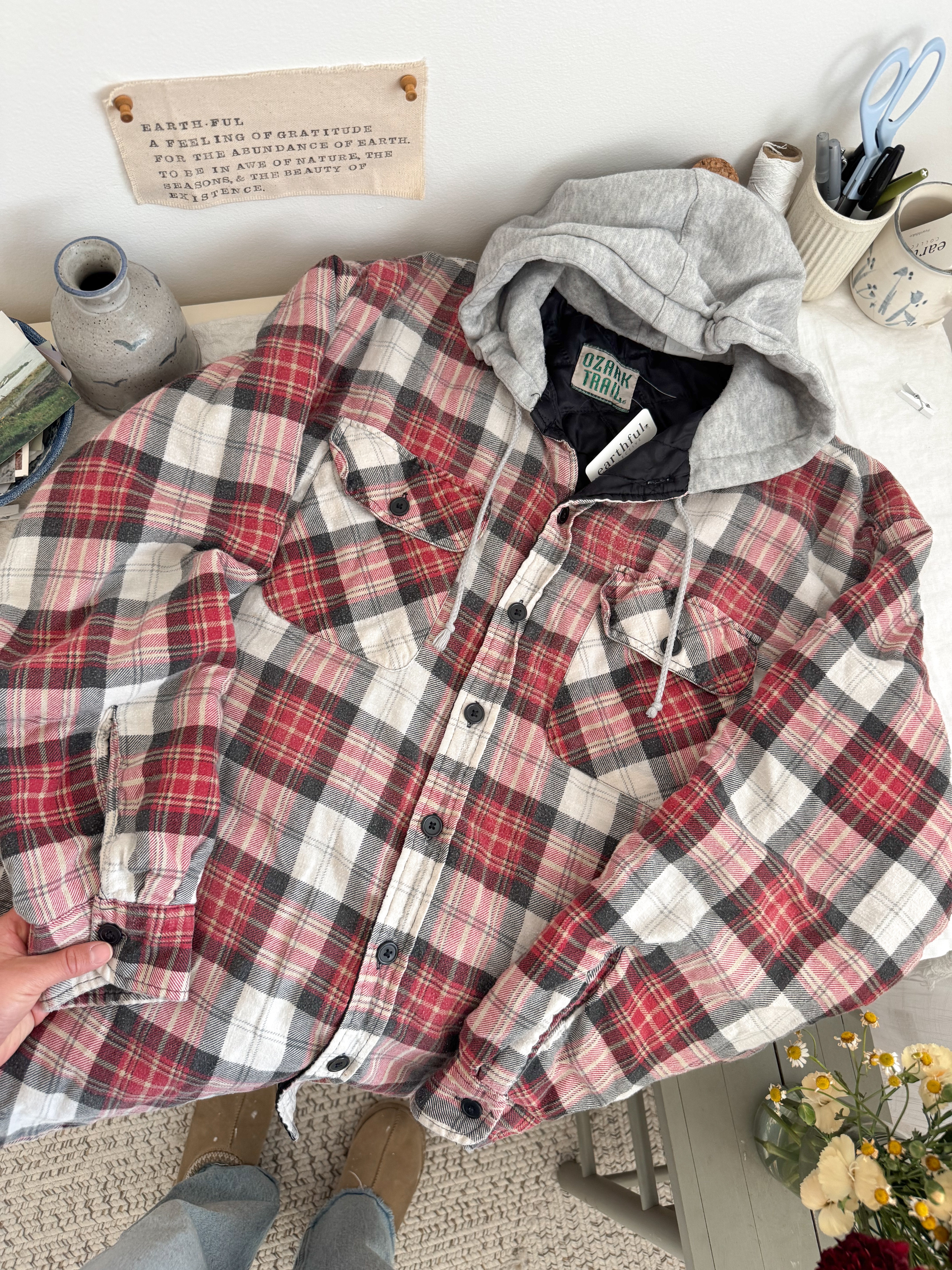 The Spiced Cider Flannel Shacket (XL)