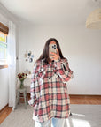 The Spiced Cider Flannel Shacket (XL)