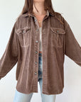 The Pine Cone Corduroy Button Up (XL)