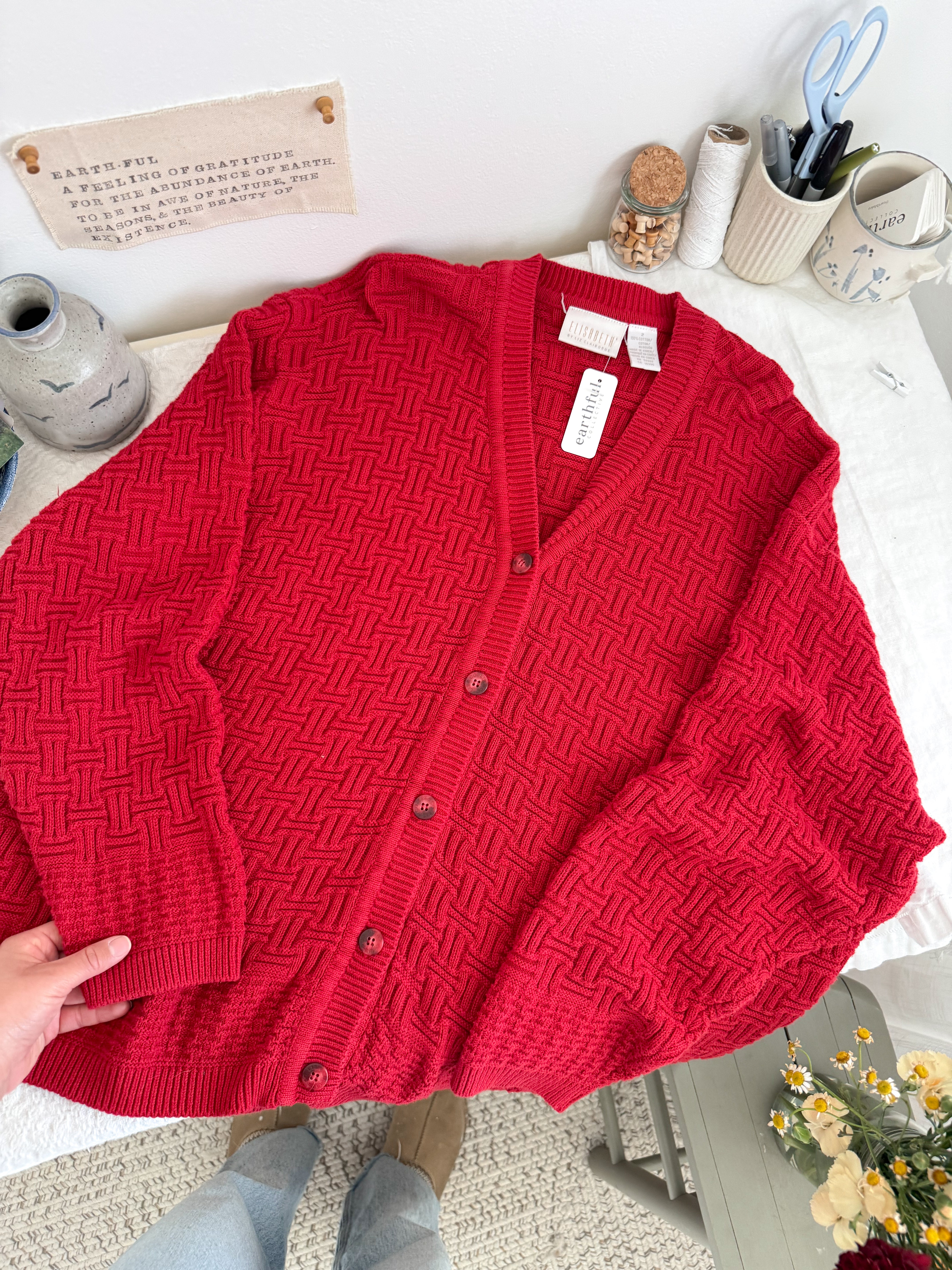 The Scarlett Weave Cardigan (XXL)