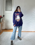 The Purple Kitten Crewneck (2X)