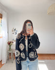 The Neutral Sunflower Cardigan (L)