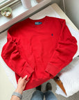 The Red Polo Crewneck (L)