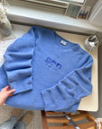 The Periwinkle Fuzzy Crewneck (L)