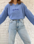 The Periwinkle Fuzzy Crewneck (L)