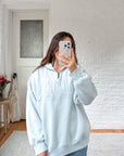 The Baby Blue Quarter Zip (L)