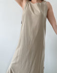 The Sand Silk Maxi Dress (S)