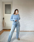 The Pale Blue Cable Knit (S)