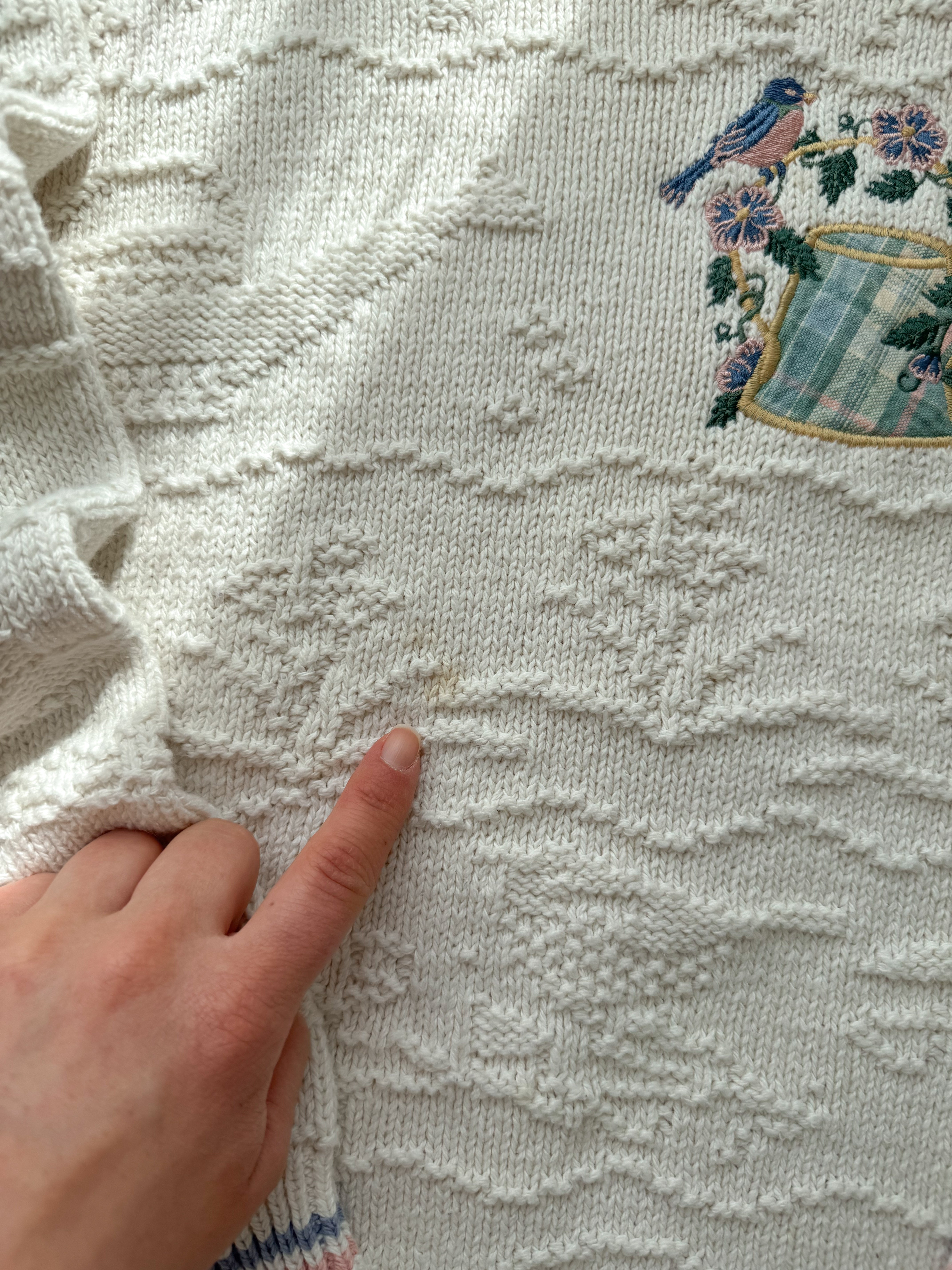 The Watering Can Textured Sweater (XL)