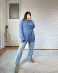 The Cornflower Blue Cable Knit (XL)