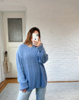 The Cornflower Blue Cable Knit (XL)