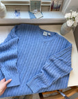 The Cornflower Blue Cable Knit (XL)