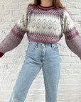 The Reddish Nordic Fair isle Sweater (L)