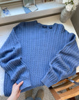 The Blue Yonder Cable Knit Sweater (XL)