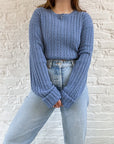 The Blue Yonder Cable Knit Sweater (XL)