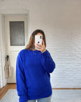 The Royal Blue Textured Sweater (M)