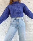 The Indigo Turtle Neck Sweater (S)