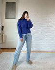 The Indigo Turtle Neck Sweater (S)