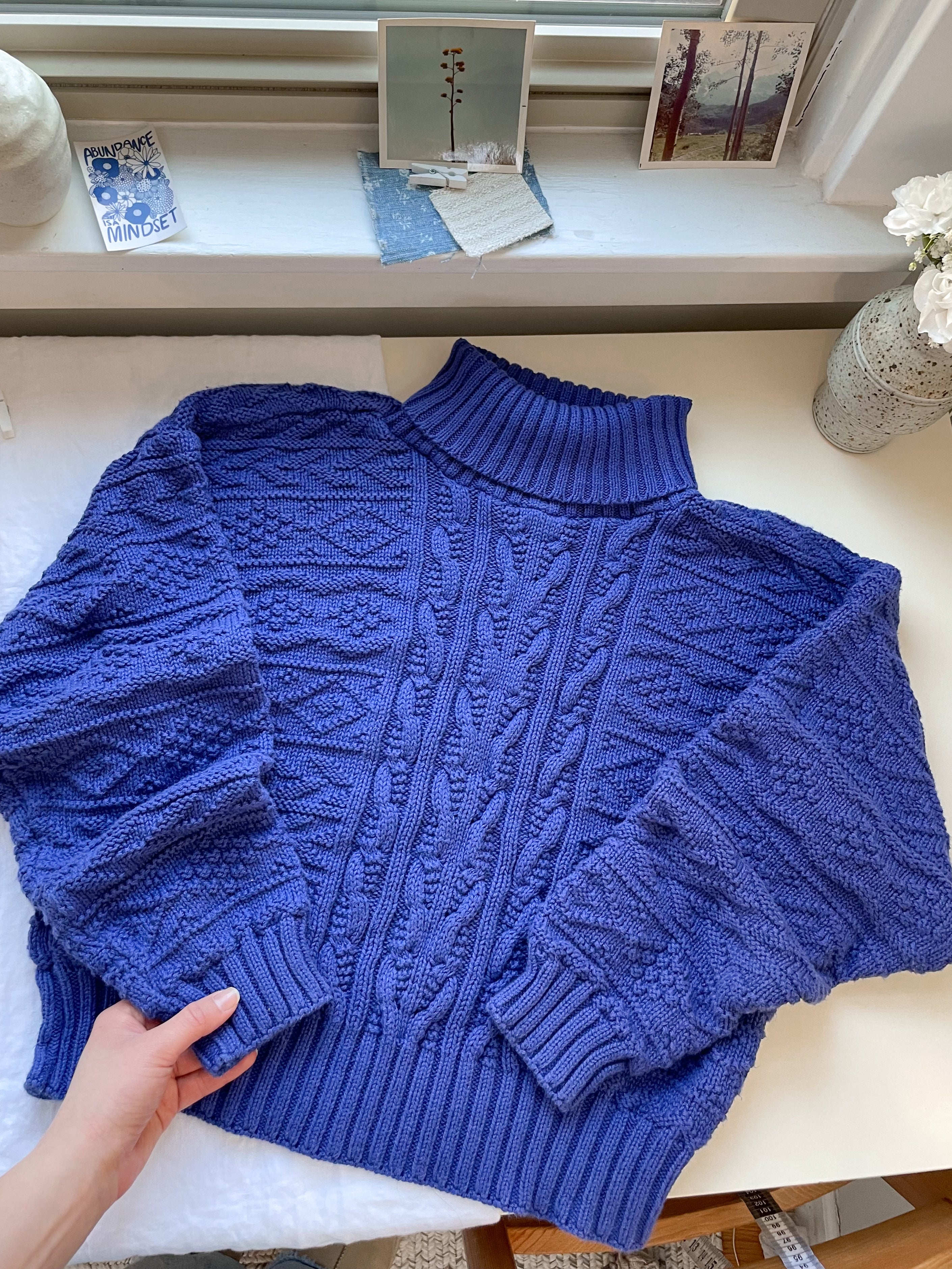 The Indigo Turtle Neck Sweater (S)