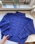 The Indigo Turtle Neck Sweater (S)