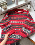 The Red Festive Fair Isle Sweater (XXL)