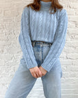 The Colombia Blue Turtle Neck Sweater (L)