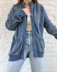 The Multi-Textured Cardigan (L)