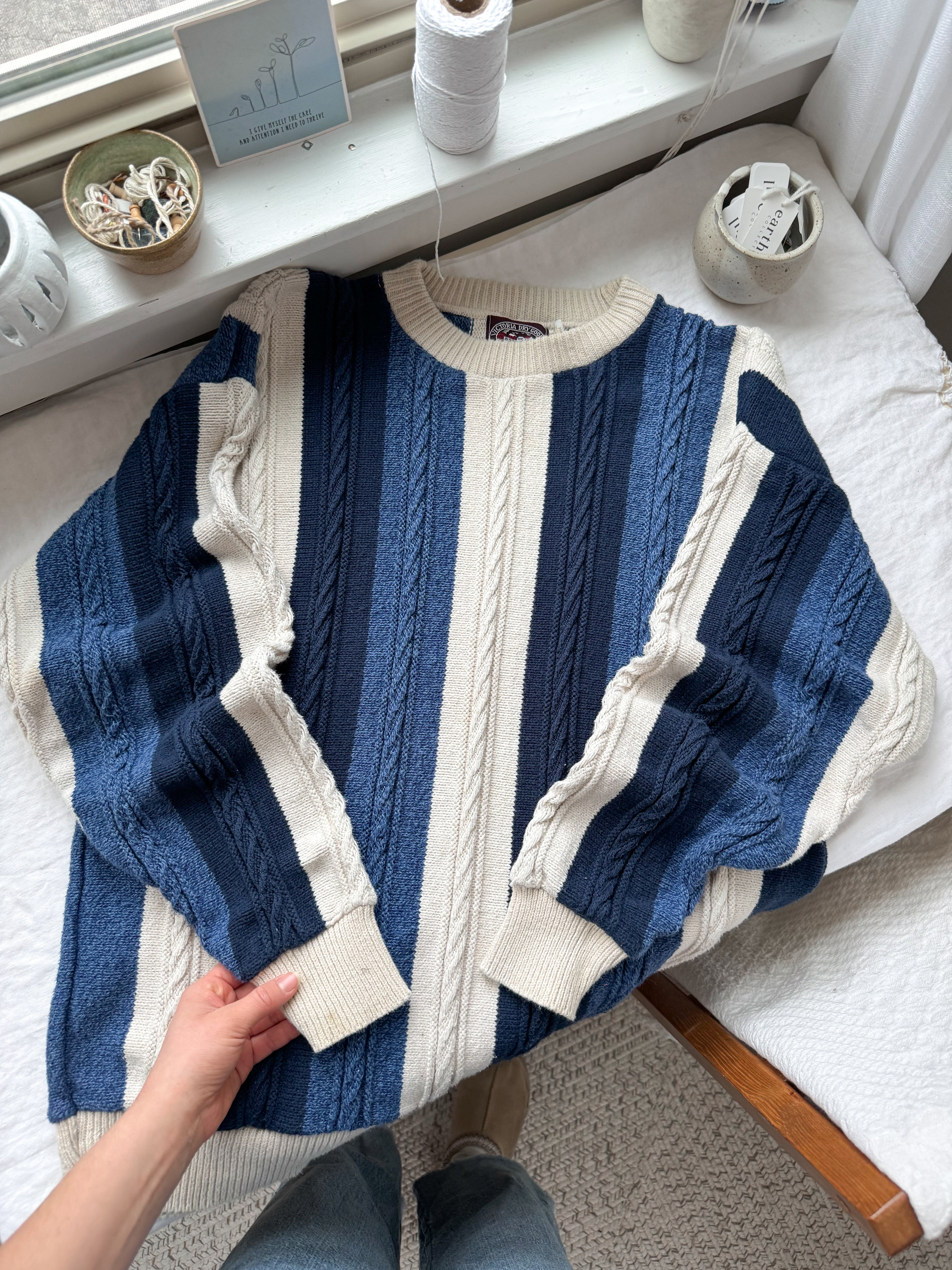 The Blue Striped Sweater (L)