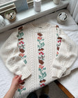 The Cream Acorn Mock Neck Sweater (S)