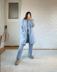 The Fuzzy Blue Zip Up Chore Coat (M)