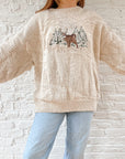 The Textured Deer Sweater (XL)