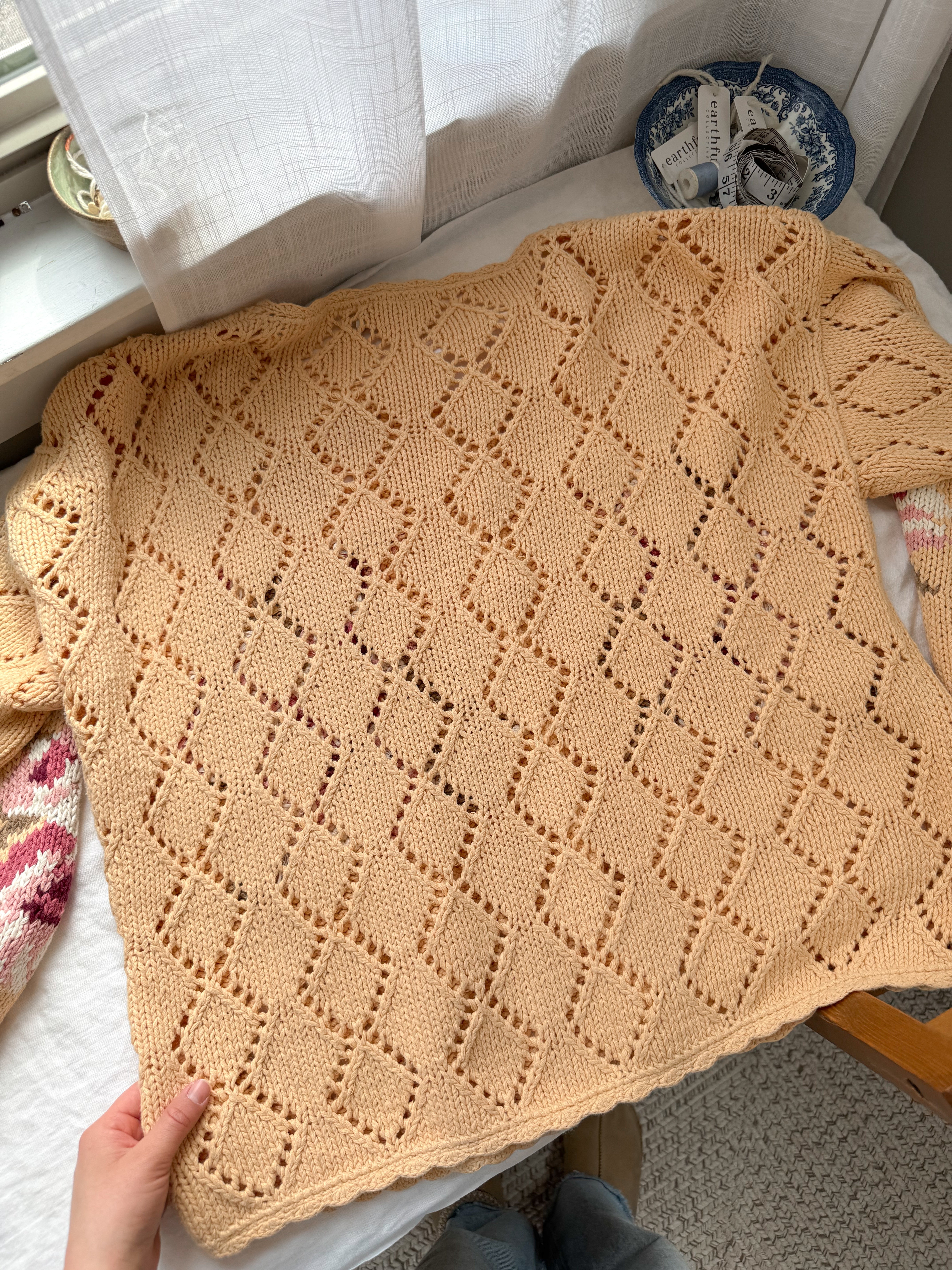 The Creamsicle Floral Cardigan (L)