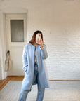 The Fuzzy Blue Zip Up Chore Coat (M)