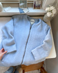 The Fuzzy Blue Zip Up Chore Coat (M)