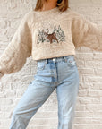 The Textured Deer Sweater (XL)