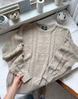 The Oatmeal Textured Sweater (M)