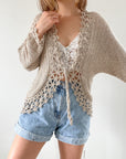 The Island Breeze Crochet Top (L)