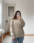 The Oatmeal Textured Sweater (M)