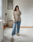 The Oatmeal Textured Sweater (M)