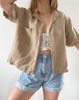 The Sandy Shore Button Up (L)