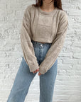 The Oatmeal Textured Sweater (M)