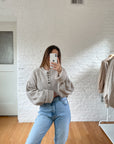 The Cozy Oat Henley Sweater (LT)