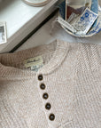 The Cozy Oat Henley Sweater (LT)