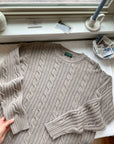 The Hazelnut Cable Knit (L)