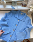 The Sky Blue Waffle Cardigan (M)