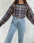 The Fireplace Plaid Sweater (L)