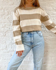 The Neutral Striped Knit (L)