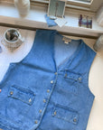 The Denim Utility Vest (M)