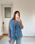 The Denim Utility Vest (M)