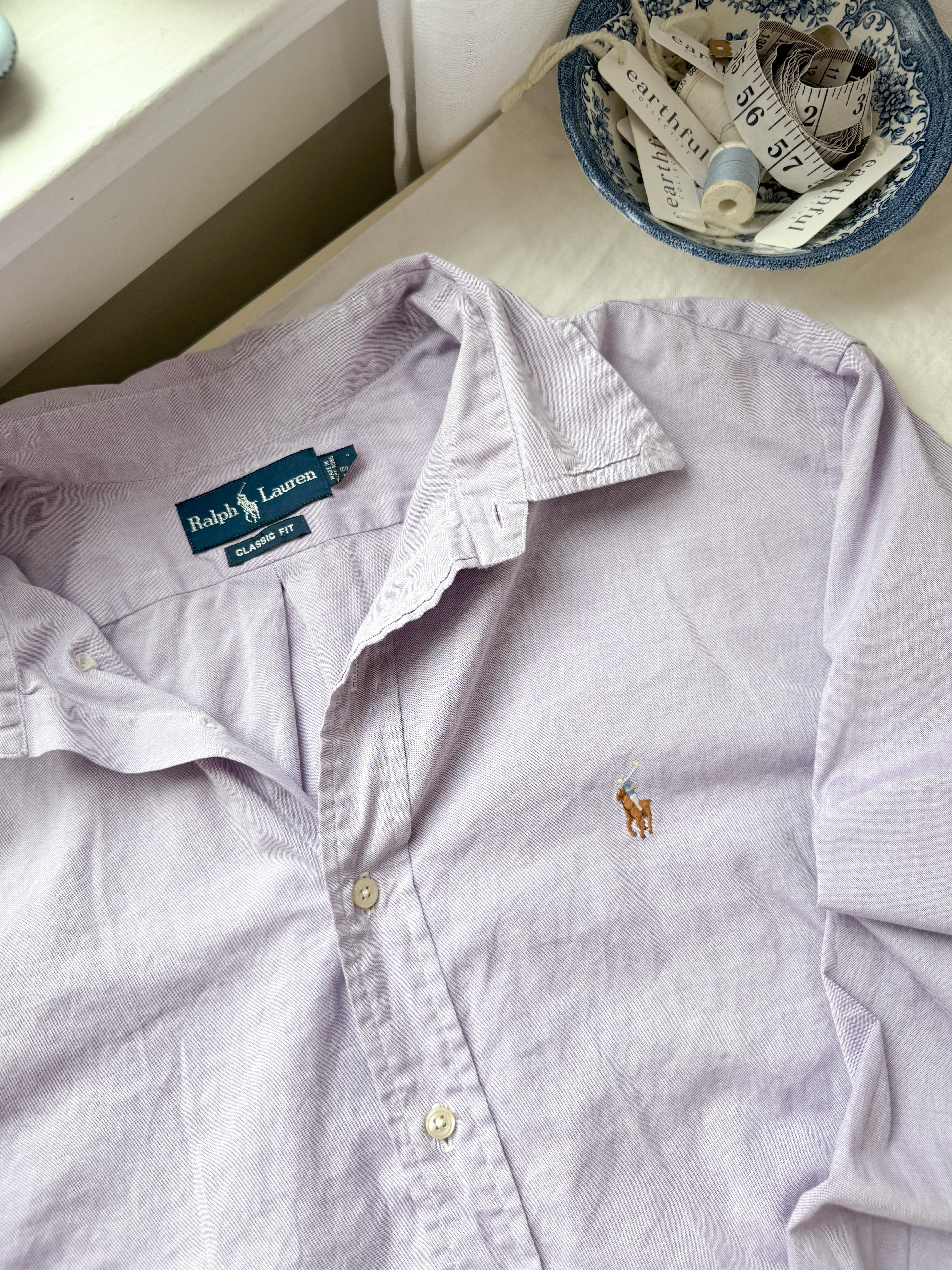 The Lavender Polo Button Up (XL)